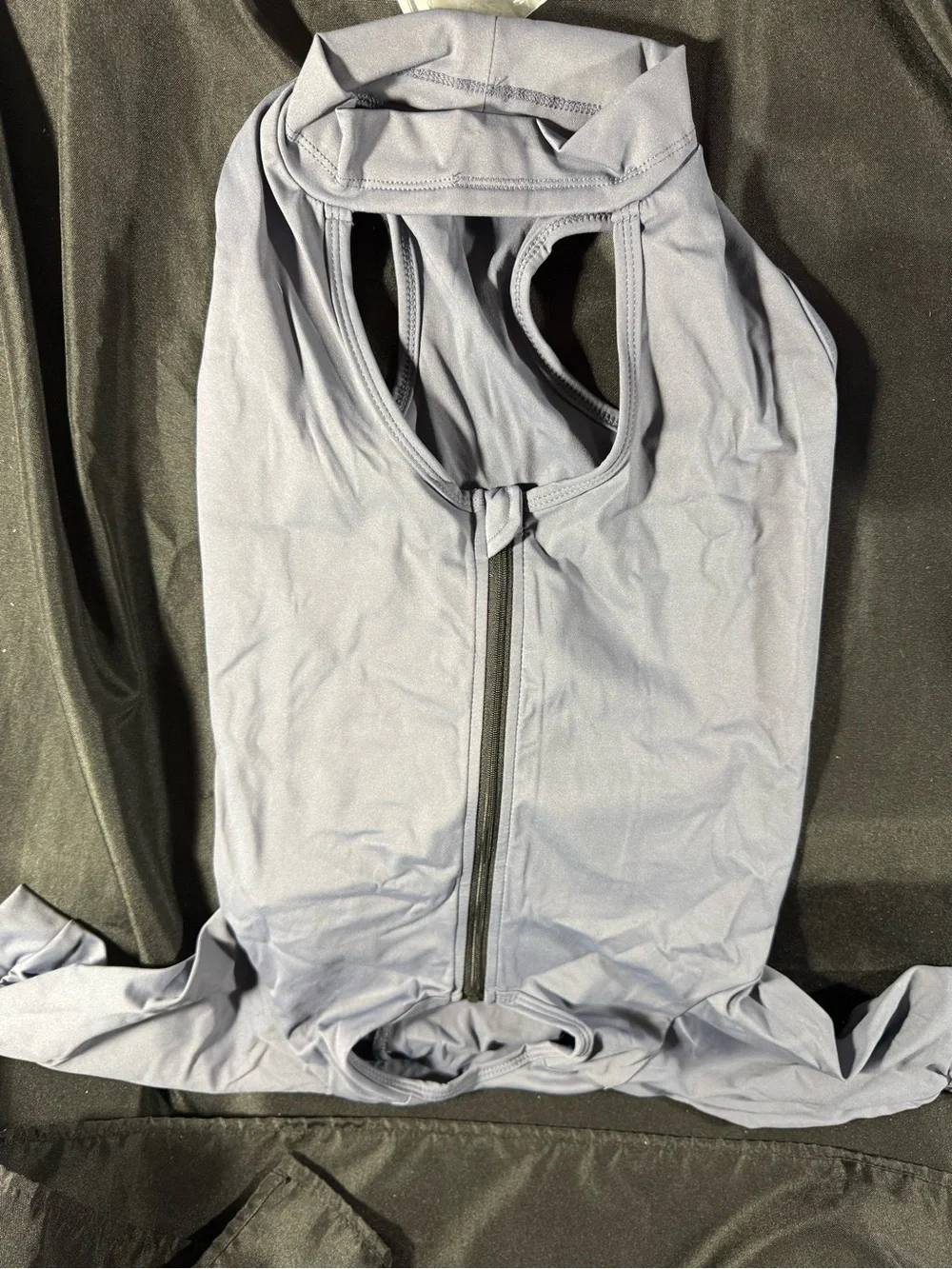 Gray Full-Body Recovery Suit for Dogs - Comfort Post-Surgery Support